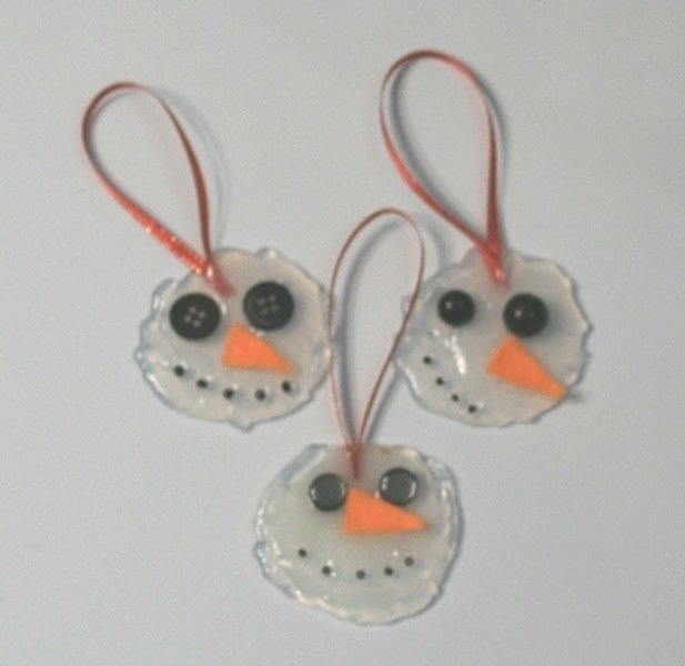 Melted Glue Snowman Ornaments · A Snowman Ornament · Melting on Cut Out ...