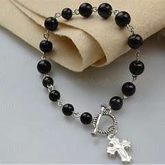 Beaded Bracelets Tutorial How To Make Rosary Bracelet With Eyepins