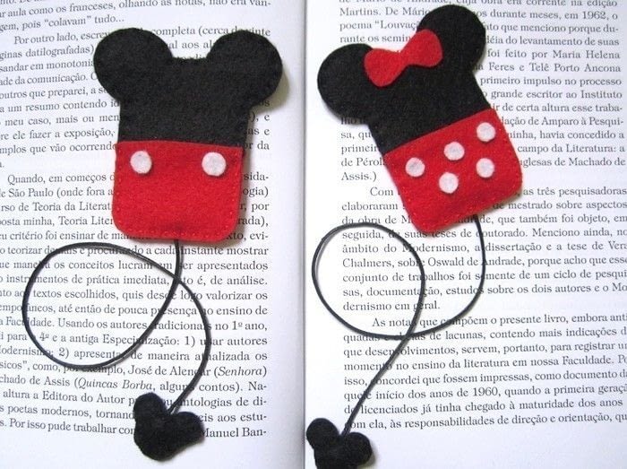 mickey minnie bookmarks a how to make a bookmark