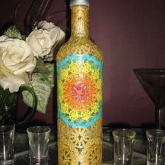 Altered Bottles With Antique Doilies!