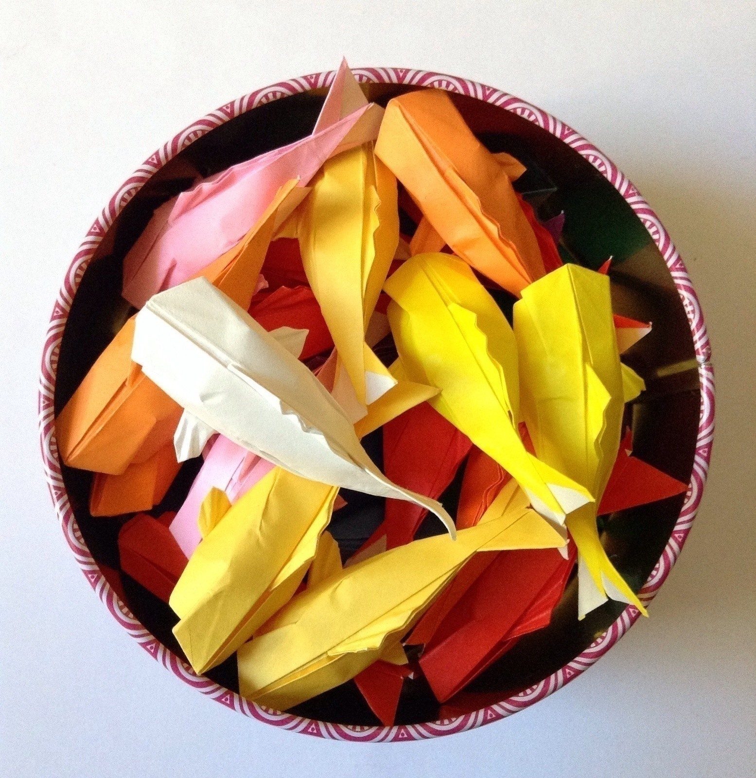 Wall Of Rainbow Koi How To Fold An Origami Fish