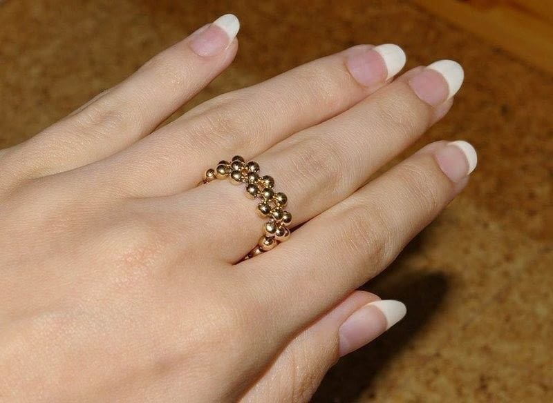 Elastic Ring · How To Make A Beaded Band Ring · Jewelry Making on Cut