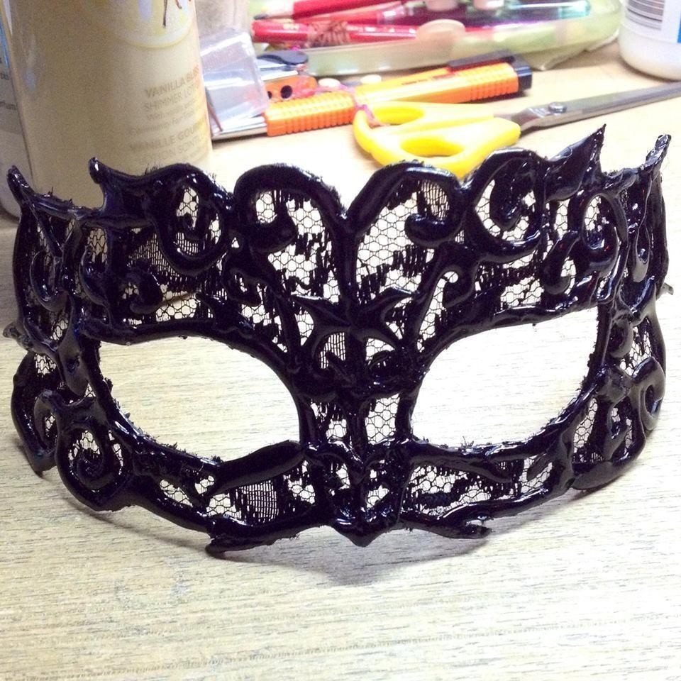 Diy Lace Masquerade Mask Using Hot Glue · How To Make A Masquerade · Decorating on Cut Out + Keep