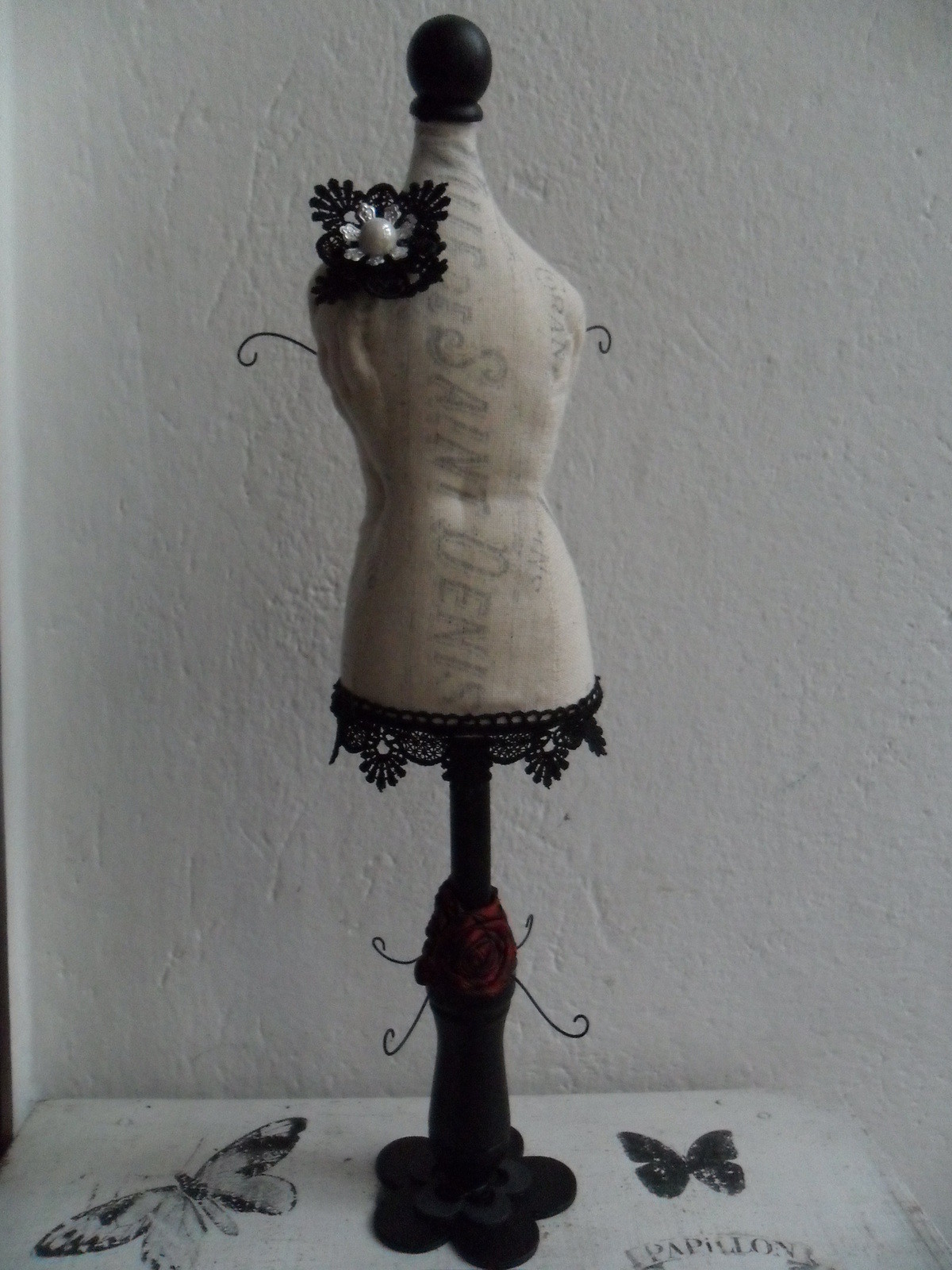 Mini Dressform Jewelry Holder · A Jewelry Mannequin · Sewing on