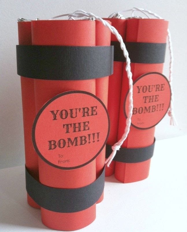 Valentine's Day Gift Idea : &quot;You're The Bomb&quot; Snacks · How To Make A