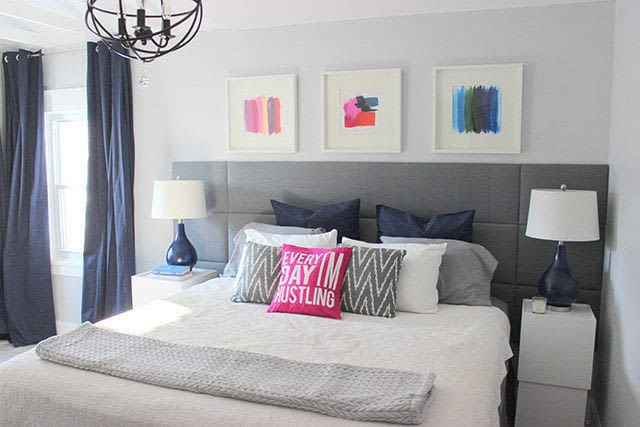 Diy Panel Tufted Headboard How To Make A Bed Home Diy Panel Tufted Headboard