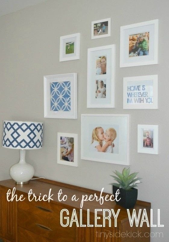 The Trick To A Perfect Gallery Wall · How To Make A Gallery Wall