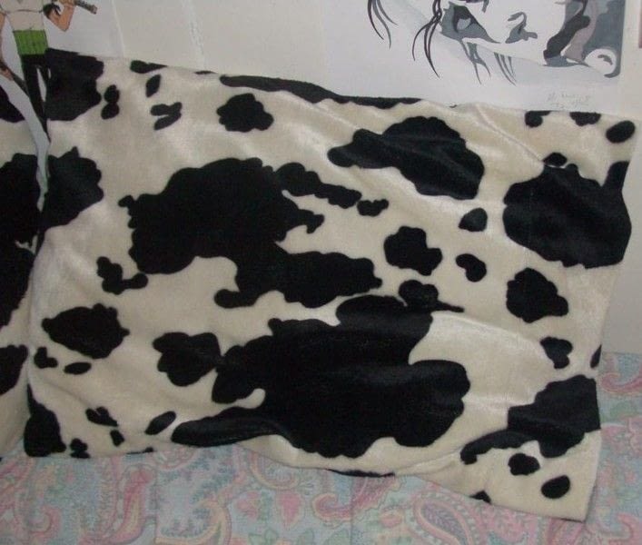 Cow Pillow Cases · A Pillow · Sewing on Cut Out + Keep · Creation by