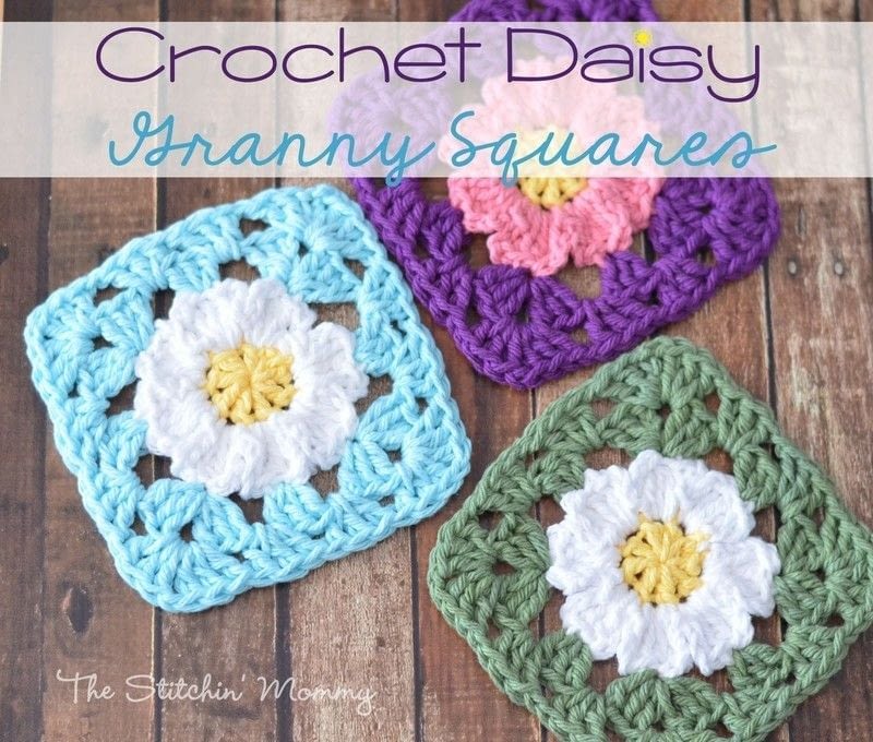 Crochet Daisy Granny Square Coasters ? How To Stitch A ...