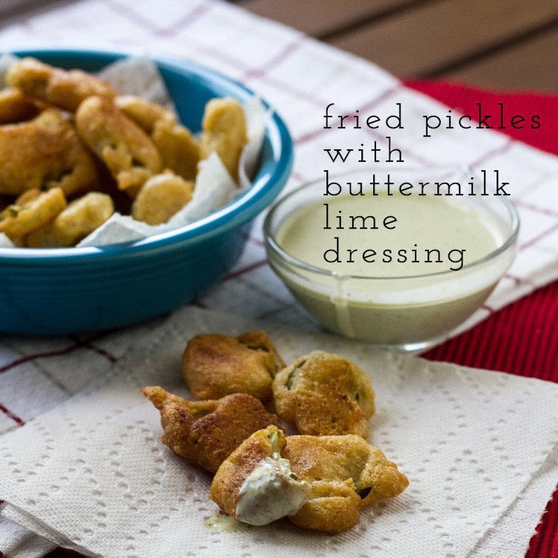 Fried Pickles And Buttermilk Lime Dressing · How To Fry Vegetables