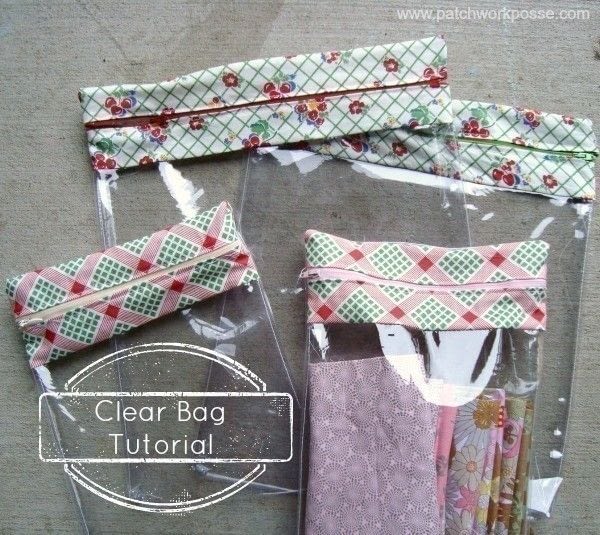 Clear Zipper Bag · How To Make A Zipper Pouch · Sewing on Cut Out