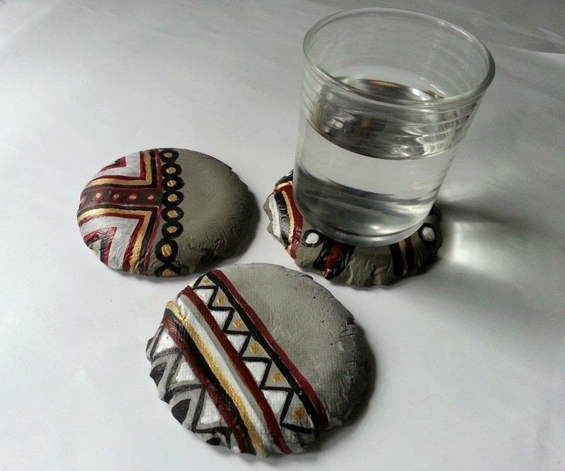 D.I.Y Concrete Coasters · How To Make A Coaster · Decorating on Cut Out