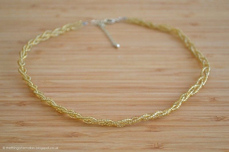 Plait Bead Necklace · How To Make A Braided Bead Necklace · Jewelry on