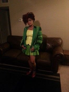 "Drop Dead Fred Inspired Halloween Costume .  Make a blazer / suit by sewing, dressmaking, hand sewing, and machine sewing with patience, ribbon, and thread. Inspired by halloween, costumes & cosplay, and vintage & retro. Creation posted by Co-Goth Frack.  in the Sewing section Difficulty: 5/5. Cost: 4/5.