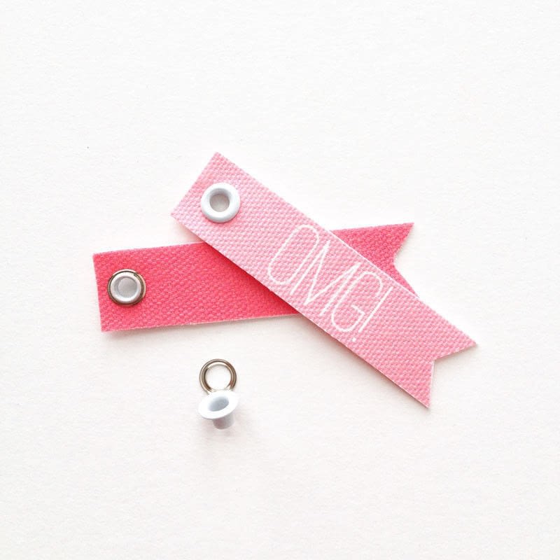 Diy Printed Canvas Tags · How To Make A Gift Tag · Art on Cut Out + Keep