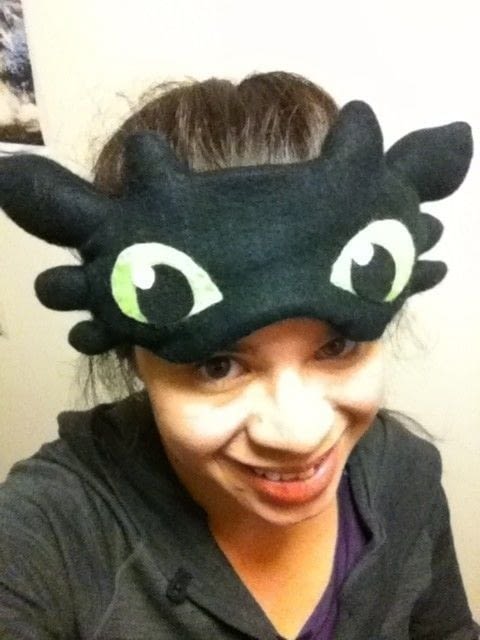 Toothless Sleeping Mask · How To Make A Sleeping Mask