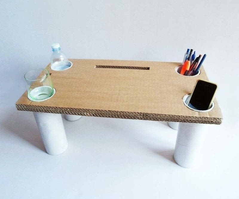 Multipurpose Bed Table · How To Make A Recycled Table · Home + DIY on