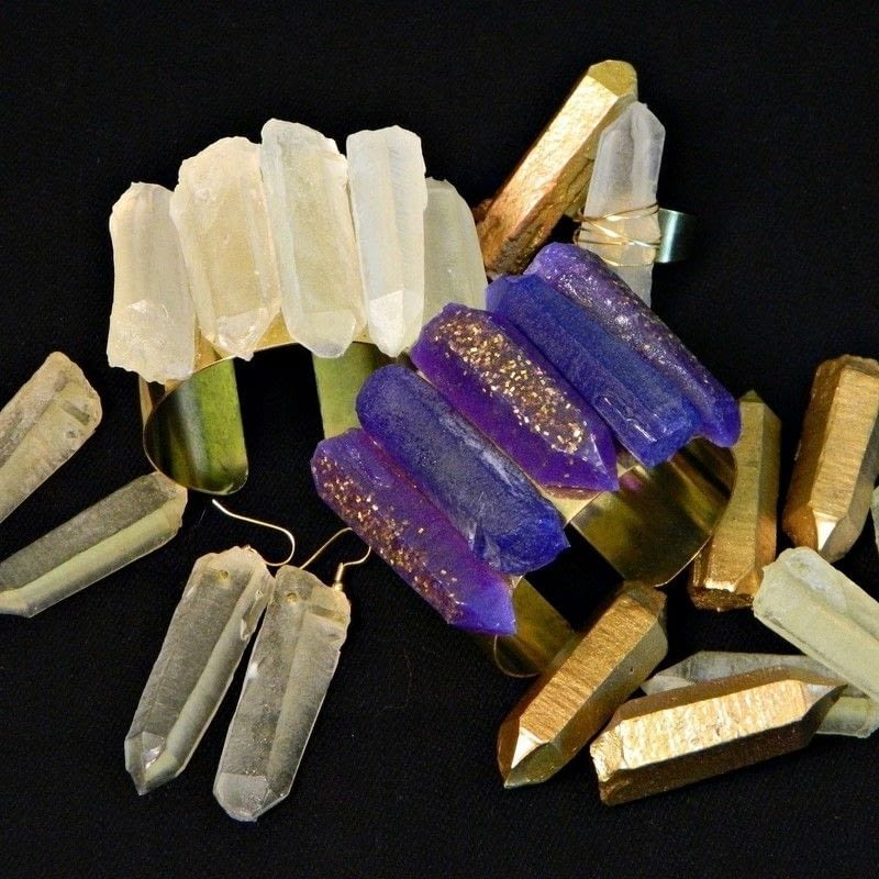 Faux Quartz Crystal Jewelry · How To Make A Gemstone Ring · Jewelry on