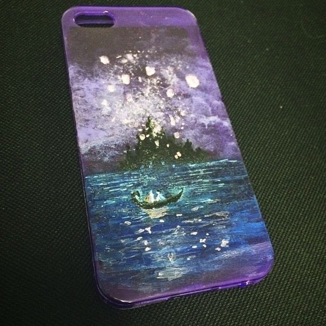 Disney's Tangled Inspired Hand Painted Phone Case · A ...