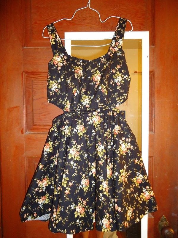 Floral Pleated Circle Skirt Dress With Cutouts · How To Make A Dress