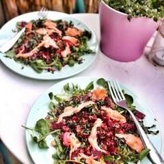 Salmon & Beetroot Quinoa Salad