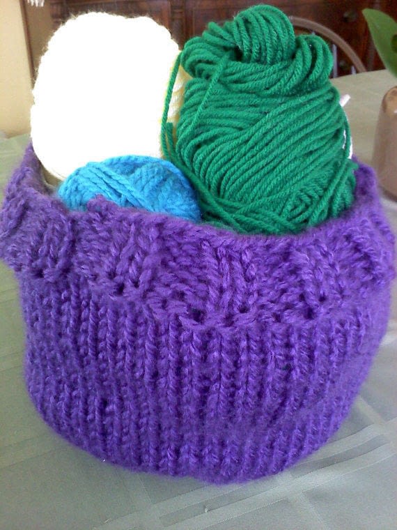 Yarn Storage Basket · How To Stitch A Knit Or Crochet Basket