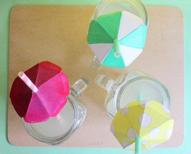 DIY Straw Umbrellas! · How To Make Decorative Tablewear · Papercraft on