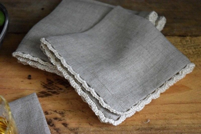 towels kitchen to crochet how Napkins Crochet · Cocktail Edged Linen How To Tutorial