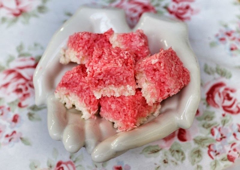 Coconut Ices · How To Cook A Coconut Ice Candy · Recipes on Cut Out + Keep