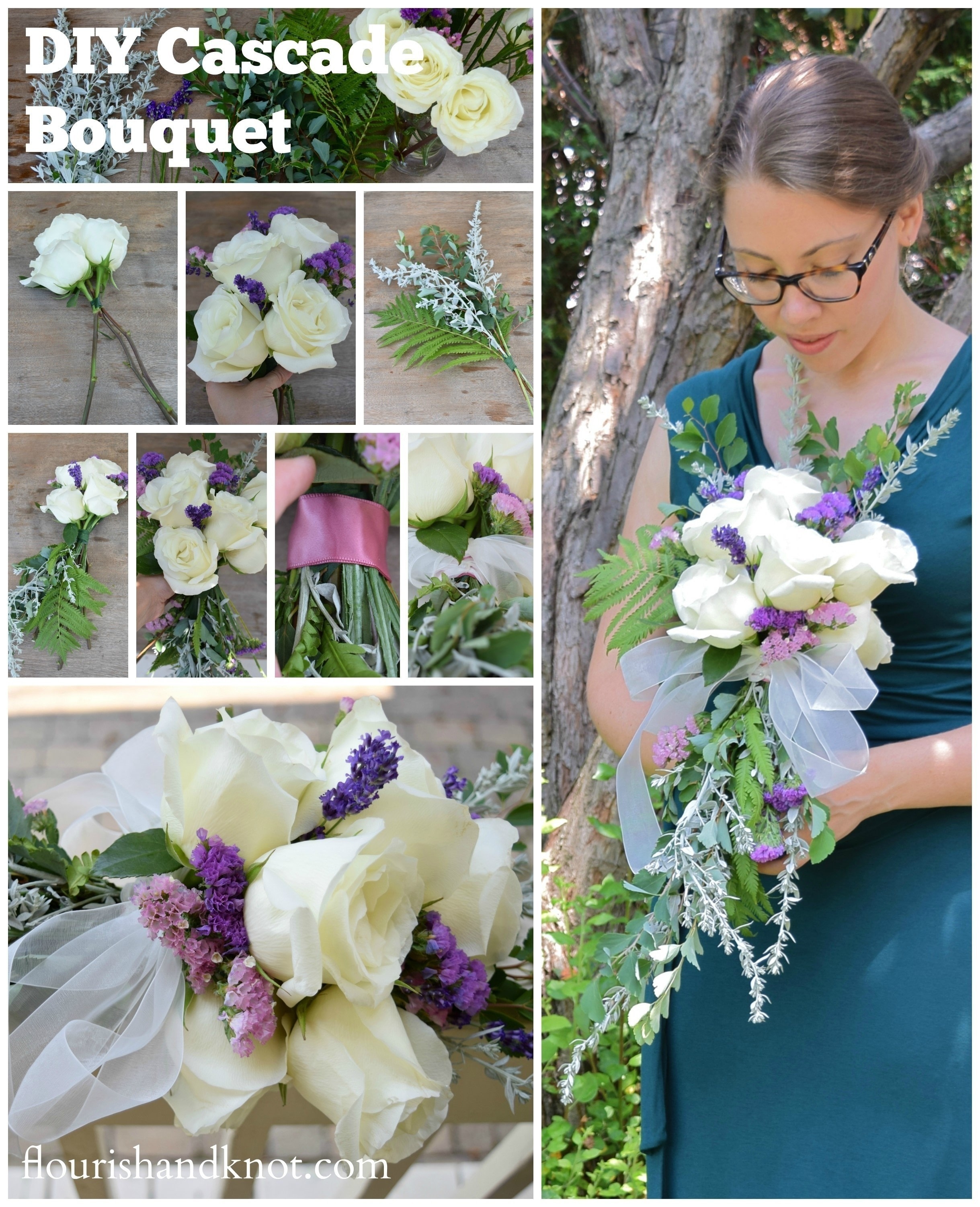 DIY Cascade Bouquet · How To Make A Bouquet · Other on Cut Out + Keep