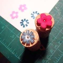 Foam Stamps On Corks