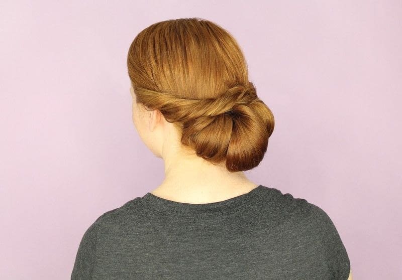 Twist Wrap Chignon · Extract from DIY Updos, Knots, and 