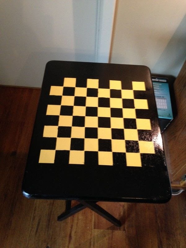 Folding Checker Table · How To Make A Painted Table · Decorating on Cut