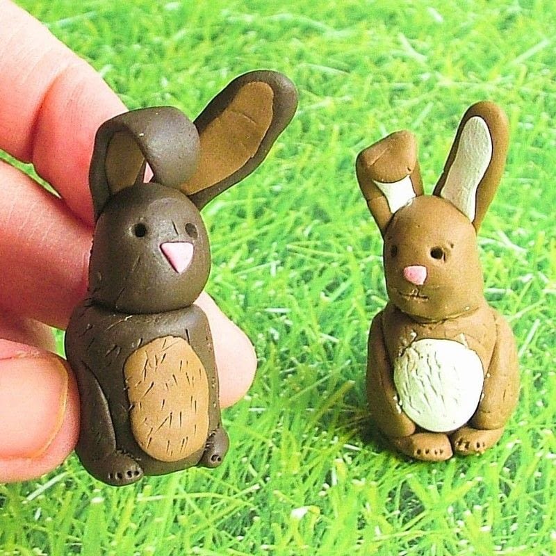 Fimo Chocolate Easter Bunnies! · How To Sculpt A Clay Rabbit · Other on