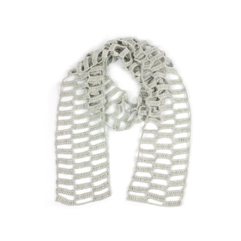 Block Cut Out Scarf · How To Make A Knit Scarf / Crochet Scarf