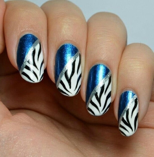 Zebra Nail Art · How To Paint An Animal Print Nail · Beauty on Cut Out +  Keep