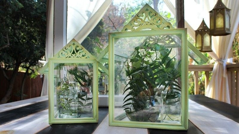 Dollar Store Frame Terrariums · How To Make A Terrarium · Home + DIY on