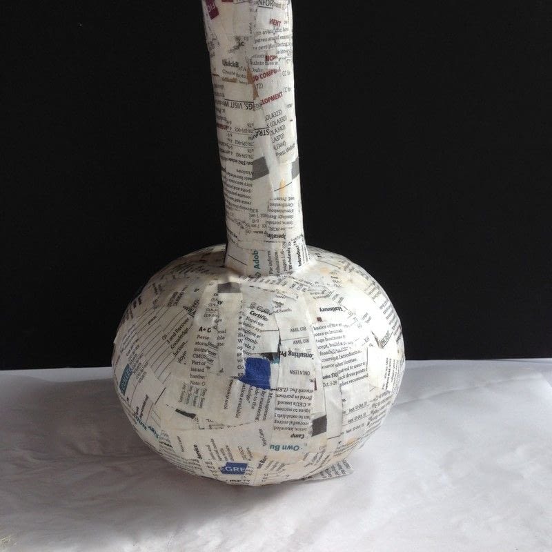 Decoupage Napkins On Paper Mache Vases · How To Make A Decoration