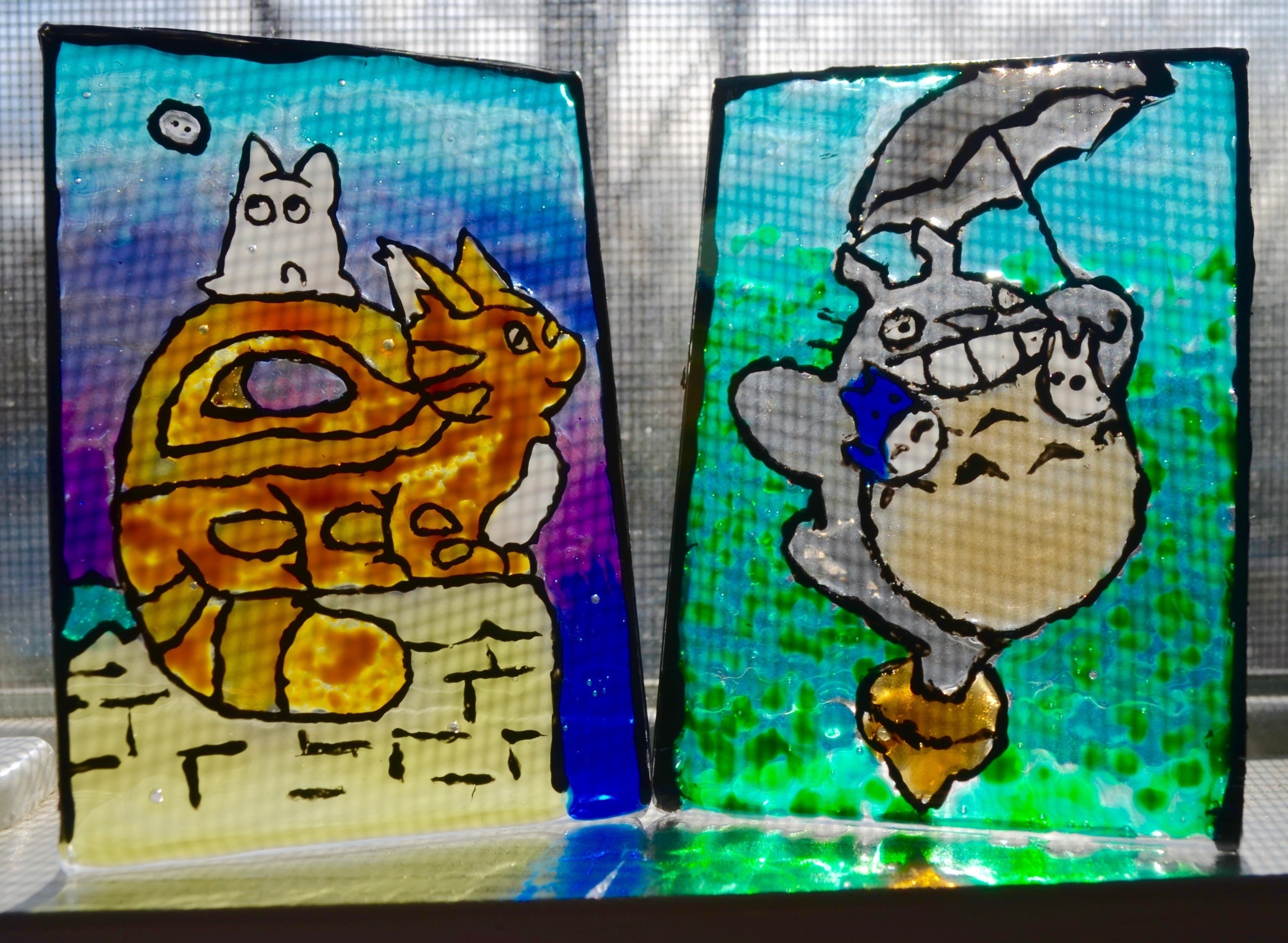 My Neighbor Totoro Stained Glass · A Painting · Art on Cut Out + Keep