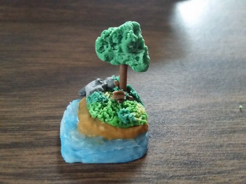 Mini Cold Porcelain Islands · A Clay Model · Art on Cut Out + Keep