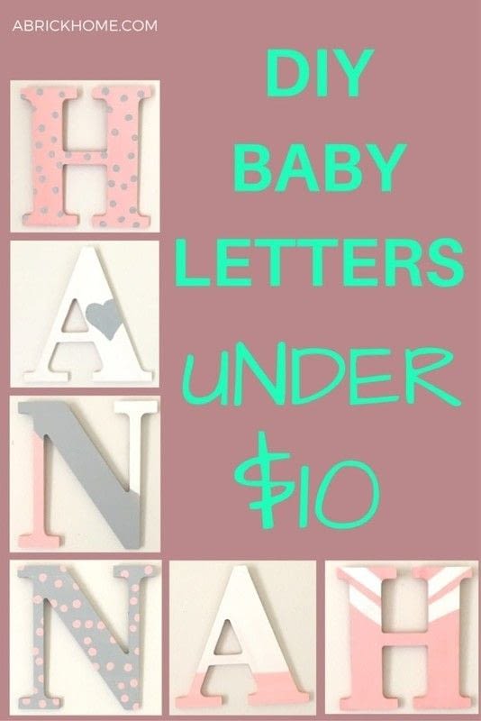 Pottery Barn Inspired Printed Letters · How To Make A Letter · Art on