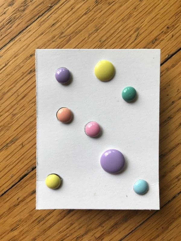 Easy Enamel Dot Post Earrings · How To Make A Stud Earring · Jewelry on