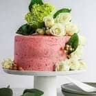 Strawberry Basil Cake With Strawberry Buttercream