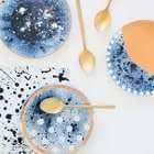 Blue And Copper Plates