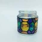 Faux Stained Glass Jar Lanterns