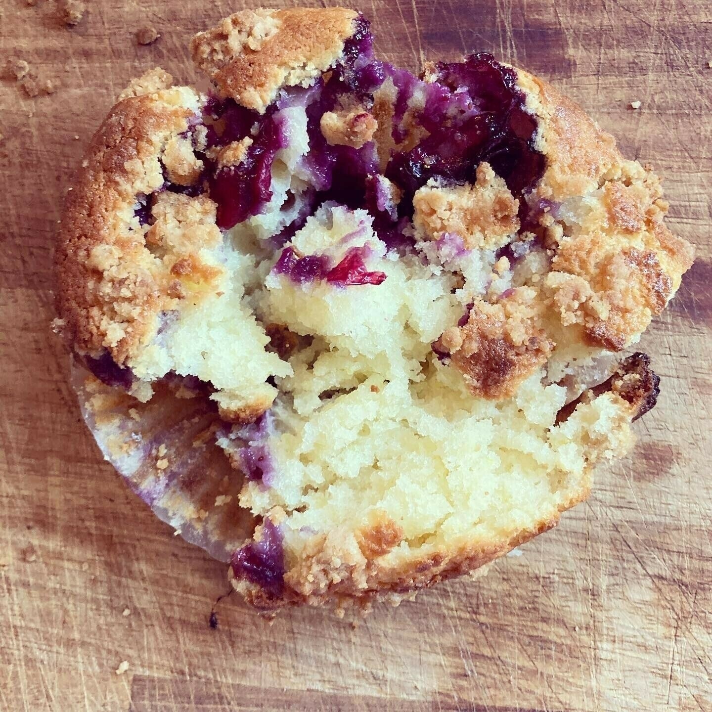 Blueberry Muffins With Crunchy Streusel Topping · How To Bake A