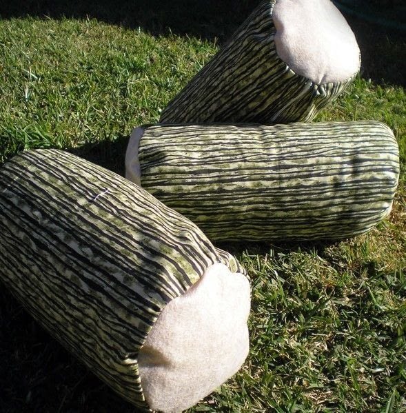 Wood Log Pillow · A Bolster Pillow · Sewing on Cut Out + Keep