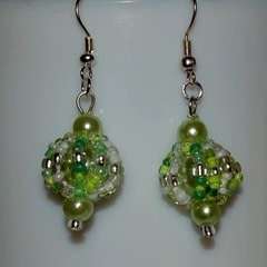Spinning Top Bead Earrings