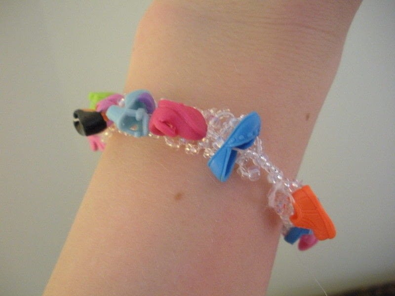 Polly Pocket Shoe Bracelet · A Barbie Bracelet · Jewelry Making on Cut