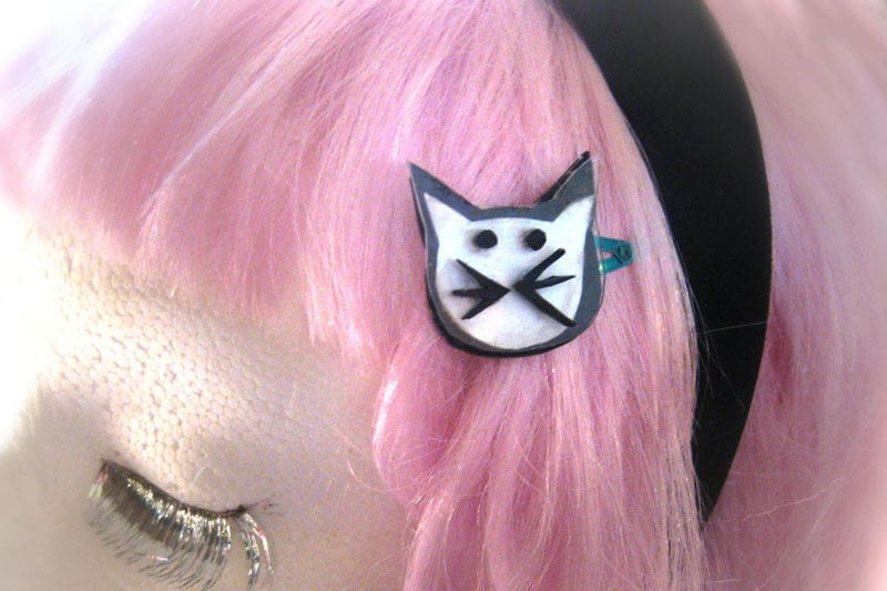 Kitty Hair Clip · How To Make A Plastic Hair Clip · Jewelry Making and